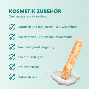 Cremespatel aus Olivenholz ca. 8 cm