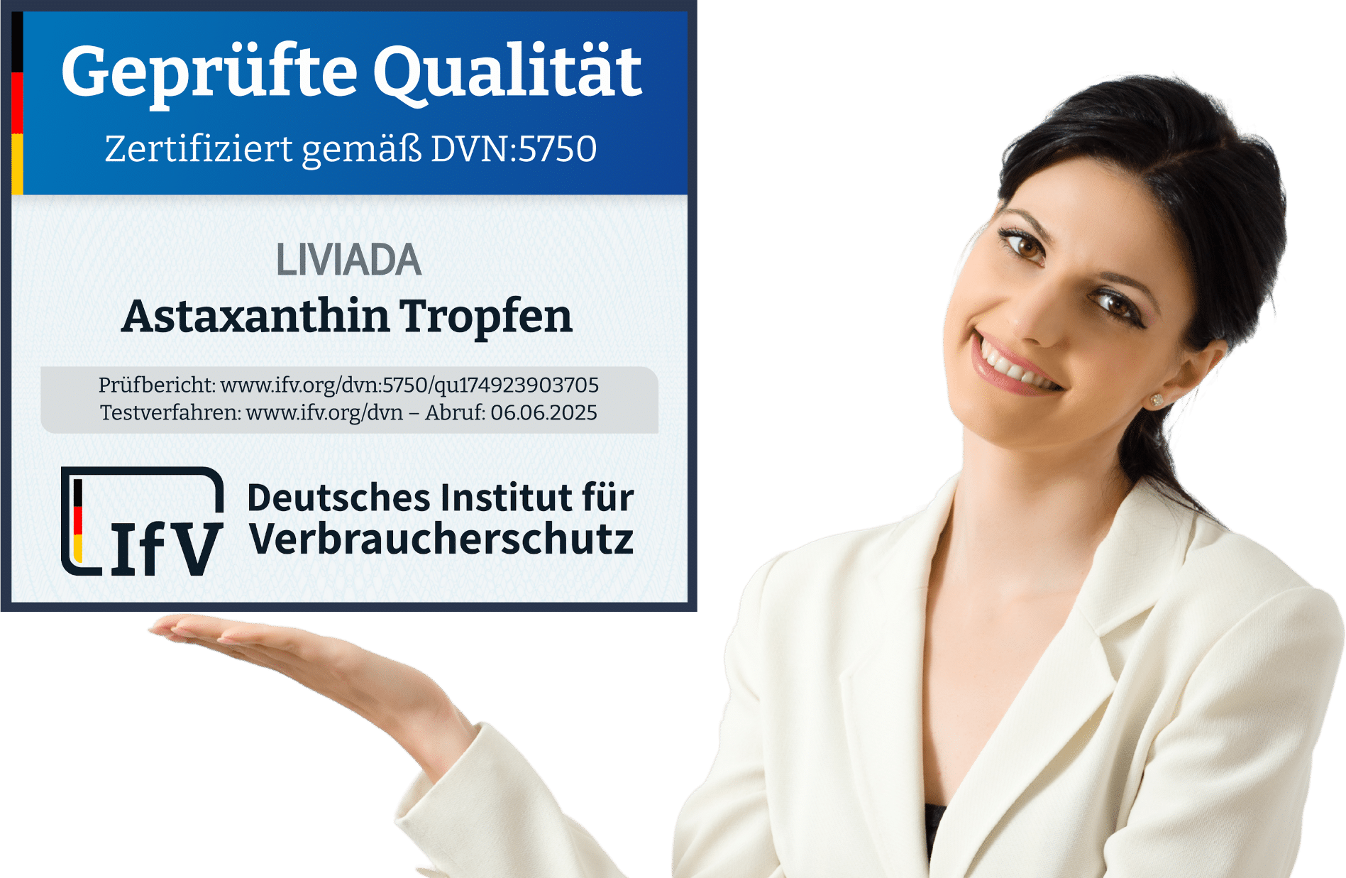 LIVIADA Astaxanthin Tropfen - Geprüfte Qualität by IfV